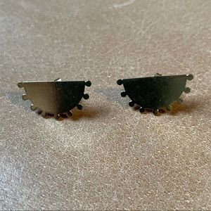 Geometric half moon earrings